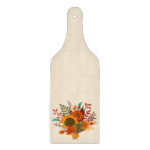 Rustic Autumn Flowers Snijplank (Voorkant)