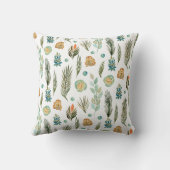 Rustic Autumn Foliage Nursery Birth Stats Pillow Kussen (Achterkant)