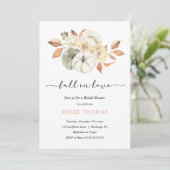 Rustic Autumn Foliage Pumpkin Autumn Vrijgezellenf Kaart (Staand voorkant)