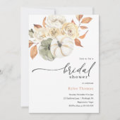 Rustic Autumn Foliage Pumpkin Autumn Vrijgezellenf Kaart (Voorkant)