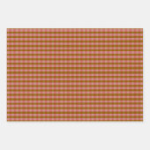 Rustic Autumn Geometric Pattern Inpakpapier Vel (Voorkant 2)