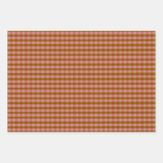 Rustic Autumn Geometric Pattern Inpakpapier Vel (Voorkant 2)