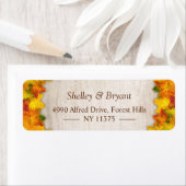 Rustic Autumn Gold Oranje tapijten Etiket (Insitu)