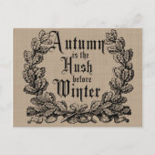 Rustic Autumn Harvest Gezegden Briefkaart (Voorkant)
