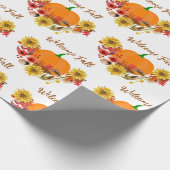 Rustic Autumn Harvest / Welcome Herfst Craft Cadeaupapier (Hoek)