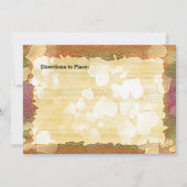 Rustic Autumn Hearts en Lijst Afbeelding Vrijgezel Kaart (Achterkant)