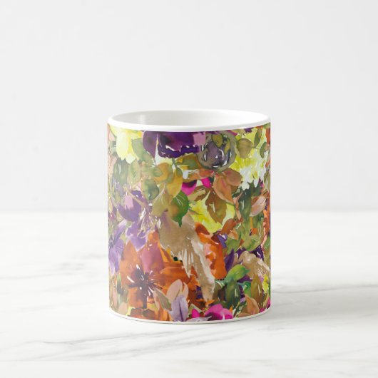 Rustic Autumn Herfst Floral Pattern Koffiemok (Center)