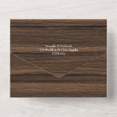 Rustic Autumn - Herfst Floral Wedding All In One Uitnodiging (Achterkant)