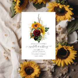 Rustic Autumn - Herfst Floral Wedding Kaart