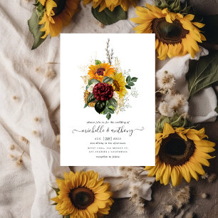 Rustic Autumn - Herfst Floral Wedding Kaart