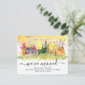 Rustic Autumn Herfst Forest Bossen We hebben Beweg Aankondigingskaart (Staand voorkant)