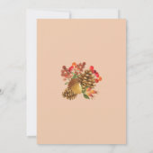 Rustic Autumn Herfst in Love Wedding Kaart (Achterkant)