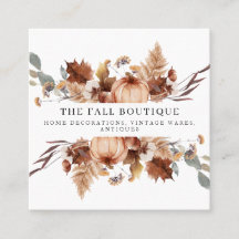 Rustic Autumn Herfst Pumpkin Floral Leaves Foliage