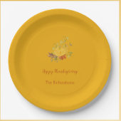 Rustic Autumn Herfst Pumpkin Thanksgiving kleur Papieren Bordje