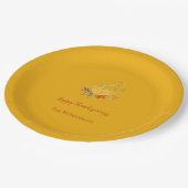 Rustic Autumn Herfst Pumpkin Thanksgiving kleur Papieren Bordje (Gekanteld)