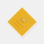 Rustic Autumn Herfst Pumpkin Thanksgiving kleur Servet (Hoek)