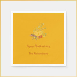 Rustic Autumn Herfst Pumpkin Thanksgiving kleur Servet
