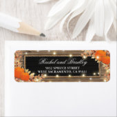 Rustic Autumn Herfst Pumpkin Wedding Etiket (Insitu)