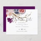 Rustic Autumn Herfst Pumpkins Figs Flowers Wedding (Voorkant / Achterkant)