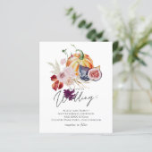 Rustic Autumn Herfst Pumpkins Figs Flowers Wedding (Staand voorkant)