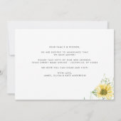 Rustic Autumn Herfst Zonnebloem... We hebben Beweg Aankondiging (Achterkant)