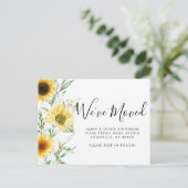 Rustic Autumn Herfst Zonnebloem... We hebben Beweg Aankondigingskaart (Staand voorkant)