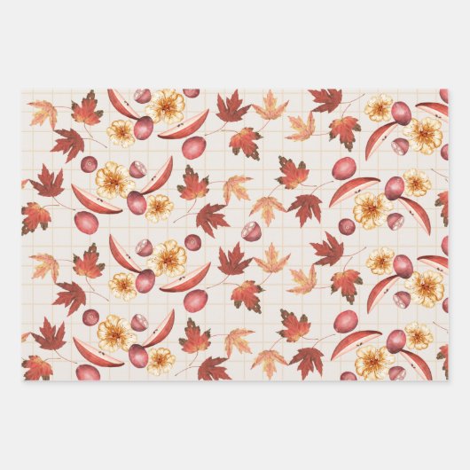 Rustic Autumn Inpakpapier Vel (Voorkant 3)