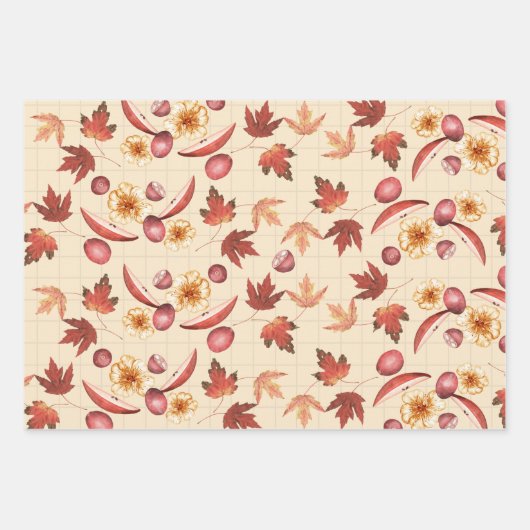 Rustic Autumn Inpakpapier Vel (Voorkant 2)