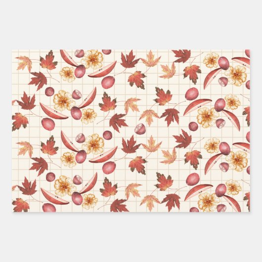 Rustic Autumn Inpakpapier Vel (Voorkant)