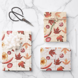 Rustic Autumn Inpakpapier Vel
