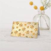 Rustic Autumn laat drie lichten tafelkaarten achte Plaatskaartje (Achterkant)