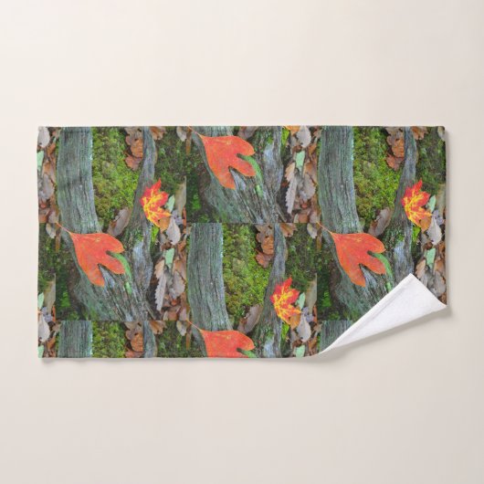 Rustic Autumn Leaves Bad Handdoek (Handdoek)
