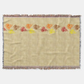 Rustic Autumn Leaves Blanket Deken (Voorkant)