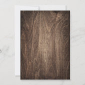 Rustic Autumn Leaves Chalkboard Baby shower Kaart (Achterkant)