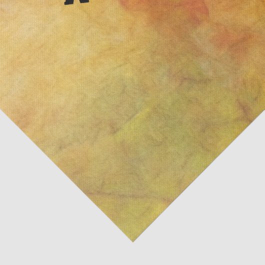 Rustic Autumn Leaves Harvest Time ontkoppeling Tissuepapier (Detail)