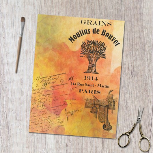 Rustic Autumn Leaves Harvest Time ontkoppeling Tissuepapier