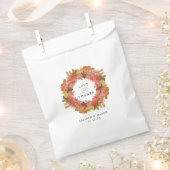 Rustic Autumn Leaves Herfst Wreath Wedding Bedankzakje (Geknipt)