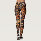 Rustic Autumn Leaves Leggings (Achterkant)