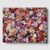 Rustic Autumn Leaves Pet Memorial Guest Book Gastenboek (Achterkant)
