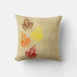 Rustic Autumn Leaves Pillow Kussen