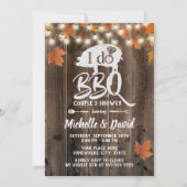 Rustic Autumn leveert I DO BBQ Barn Wedding Kaart (Voorkant)