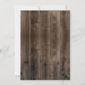 Rustic Autumn leveert I DO BBQ Barn Wedding Kaart (Achterkant)