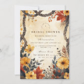 Rustic Autumn Meadow Bridal Shower Kaart (Voorkant)