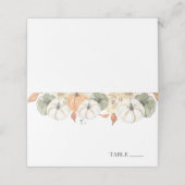 Rustic Autumn Name Place Cards Plaatskaartje (Buitenkant ongevouwen)