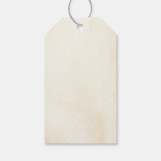 Rustic Autumn Oranje pompoenen en bloemen Cadeaulabel (Achterkant)