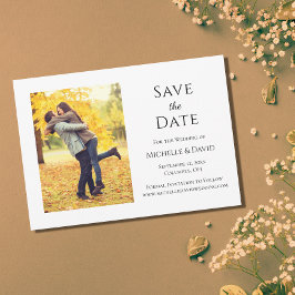 Rustic Autumn Photo Wedding Save the Date