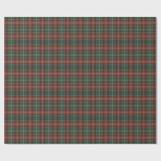 Rustic Autumn Plaid Cadeaupapier (Vlak)