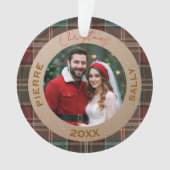 Rustic Autumn Plaid Ornament (voorkant)