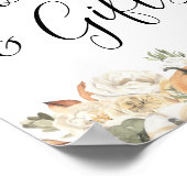 Rustic Autumn Pumpkin Books and Gifts Poster (Hoek)