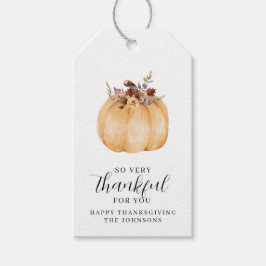 Rustic Autumn Pumpkin Farmhouse Buffalo Check Cadeaulabel